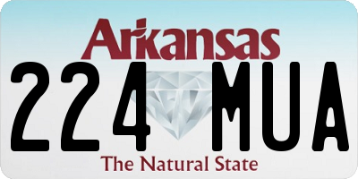 AR license plate 224MUA