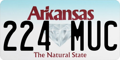 AR license plate 224MUC