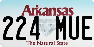 AR license plate 224MUE