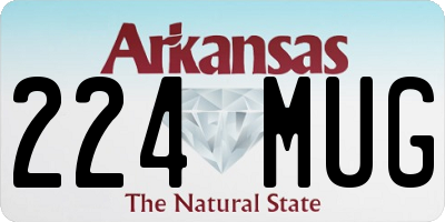 AR license plate 224MUG