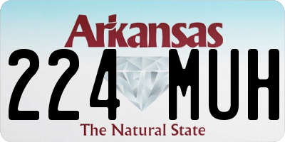 AR license plate 224MUH