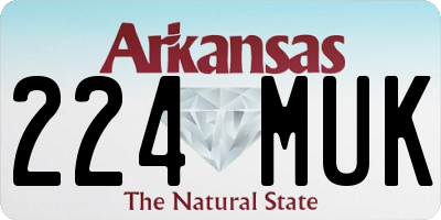 AR license plate 224MUK