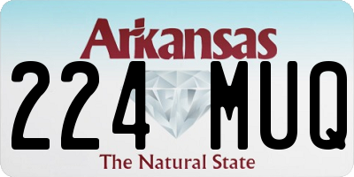 AR license plate 224MUQ