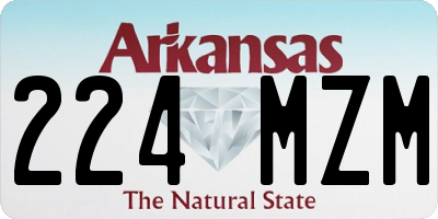AR license plate 224MZM