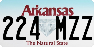 AR license plate 224MZZ