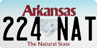 AR license plate 224NAT