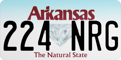 AR license plate 224NRG