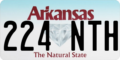 AR license plate 224NTH