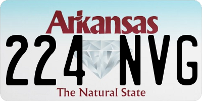 AR license plate 224NVG