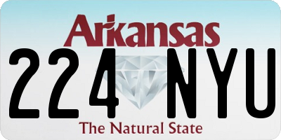 AR license plate 224NYU
