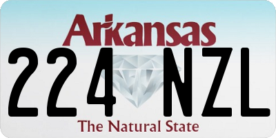 AR license plate 224NZL