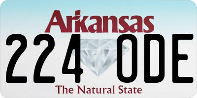 AR license plate 224ODE