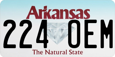 AR license plate 224OEM