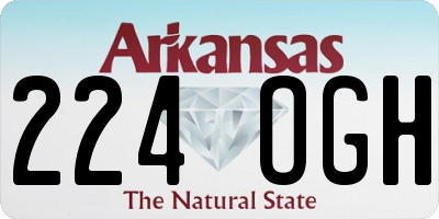 AR license plate 224OGH