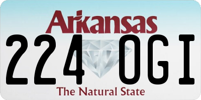 AR license plate 224OGI