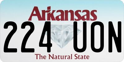 AR license plate 224UON