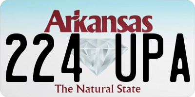 AR license plate 224UPA