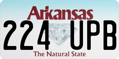 AR license plate 224UPB