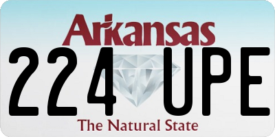 AR license plate 224UPE