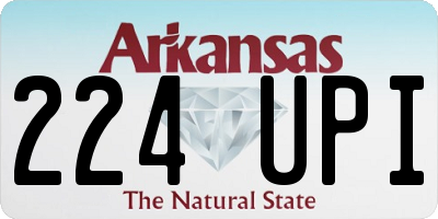AR license plate 224UPI