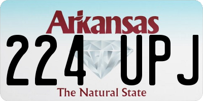 AR license plate 224UPJ