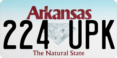 AR license plate 224UPK