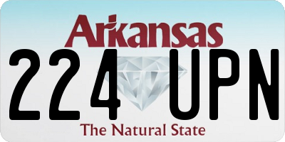 AR license plate 224UPN