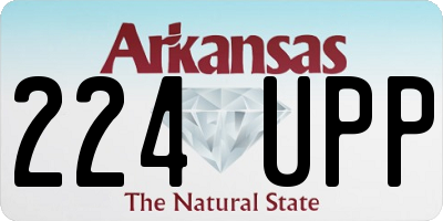 AR license plate 224UPP