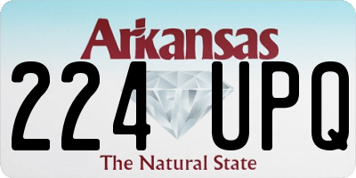 AR license plate 224UPQ