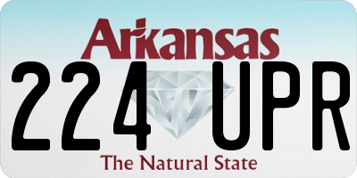 AR license plate 224UPR