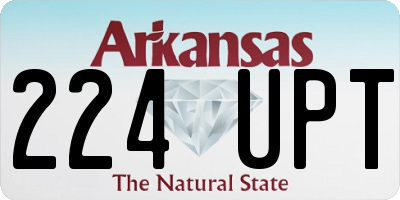 AR license plate 224UPT