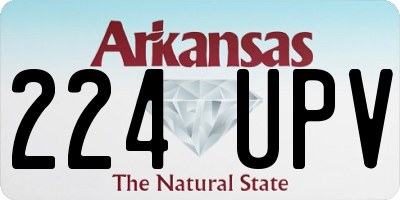 AR license plate 224UPV