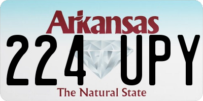 AR license plate 224UPY