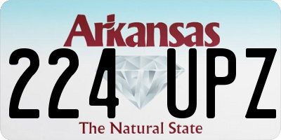 AR license plate 224UPZ