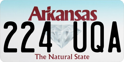 AR license plate 224UQA