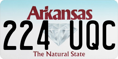 AR license plate 224UQC
