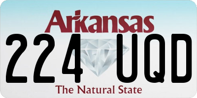 AR license plate 224UQD