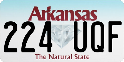 AR license plate 224UQF