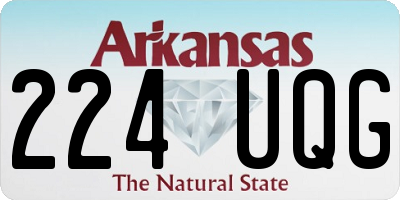 AR license plate 224UQG