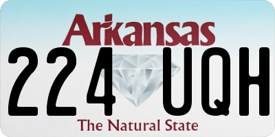 AR license plate 224UQH