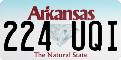 AR license plate 224UQI