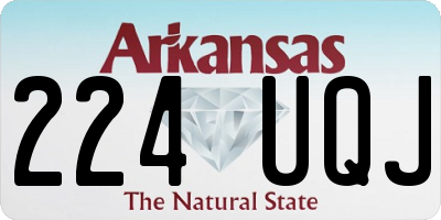 AR license plate 224UQJ