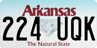 AR license plate 224UQK