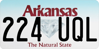 AR license plate 224UQL