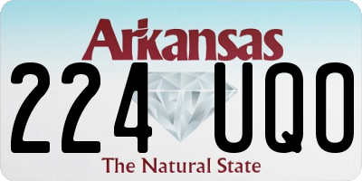 AR license plate 224UQO