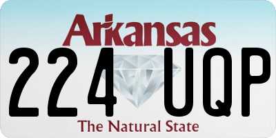 AR license plate 224UQP
