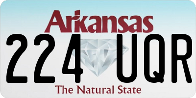 AR license plate 224UQR
