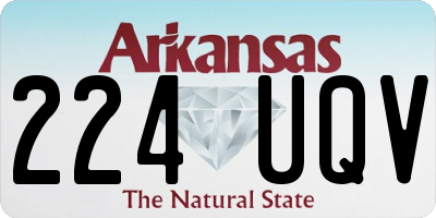 AR license plate 224UQV