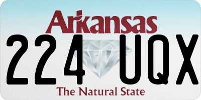 AR license plate 224UQX