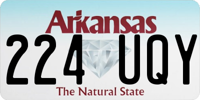 AR license plate 224UQY